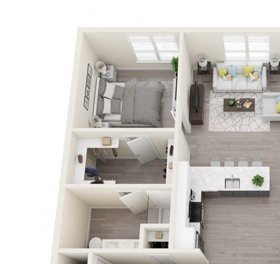 Three Bedroom and Two Bath